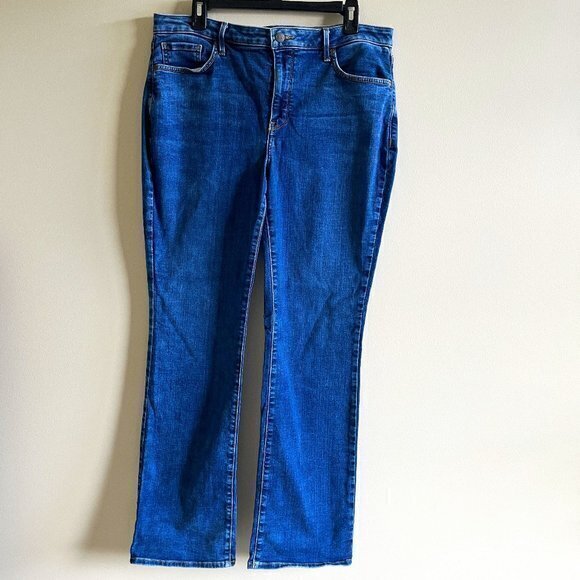 NYDJ Barbara Bootcut Jeans Wdnmbb2339 Blue Womens Plus Size 14W Denim Pa… - Picture 4 of 11